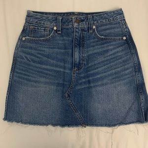 Abercrombie and Fitch high-rise denim skirt